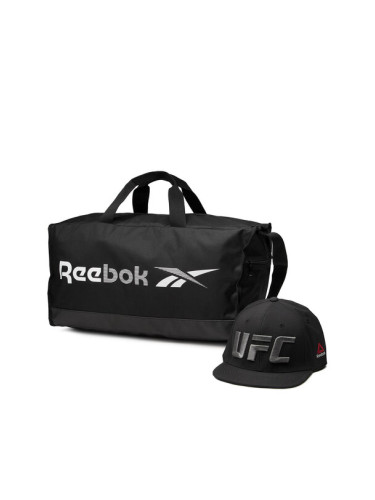 Reebok Комплект чанта и шапка Zig Kinetica Giftbox Черен