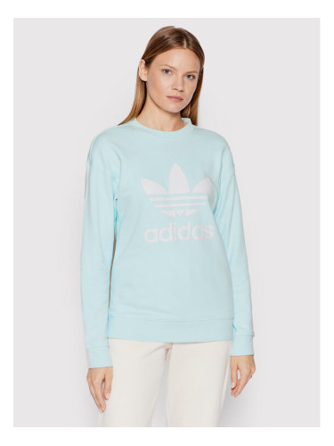 adidas Суитшърт Treofil Crew HL6678 Син Regular Fit