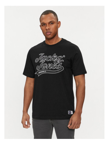 Jack&Jones Тишърт Trevor 12227774 Черен Standard Fit