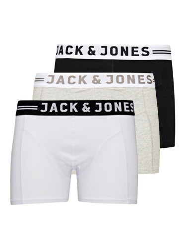 Jack&Jones Комплект 3 чифта боксерки 12081832 Цветен