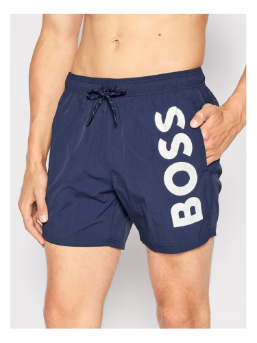 Boss Плувни шорти Octopus 50469602 Тъмносин Regular Fit