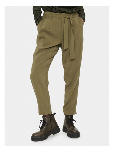 Saint Tropez Текстилни панталони 30500419 Зелен Relaxed Fit