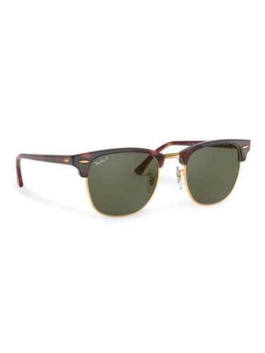 Ray-Ban Слънчеви очила Clubmaster 0RB3016 990/58 Кафяв