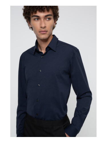 Hugo Риза Ermo 50438087 Тъмносин Slim Fit