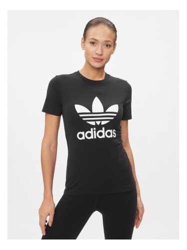 adidas Тишърт adicolor Classics Trefoil GN2896 Черен Standard Fit