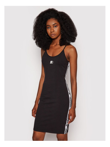 Starter Ежедневна рокля SDG-012-BD Черен Slim Fit