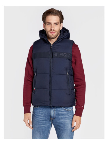 Tommy Hilfiger Елек High Loft MW0MW27680 Тъмносин Regular Fit