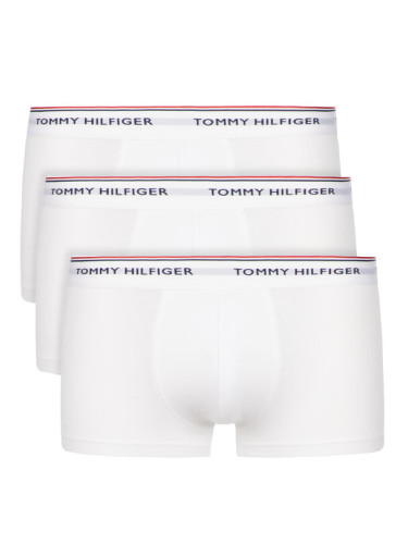 Tommy Hilfiger Комплект 3 чифта боксерки 3P Lr Trunk 1U87903841 Бял