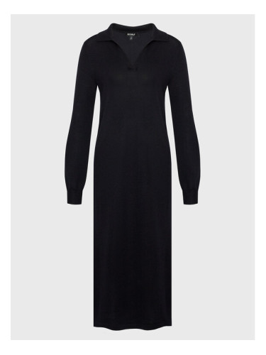 Ecoalf Плетена рокля Ter GADRTERAL6260WW22 Черен Regular Fit