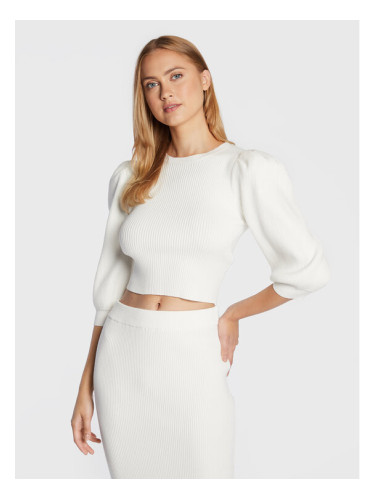 Glamorous Пуловер CK5871 Бял Regular Fit