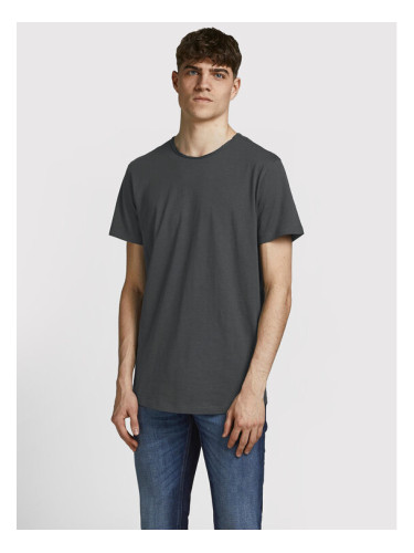 Jack&Jones Тишърт Basher 12182498 Сив Regular Fit