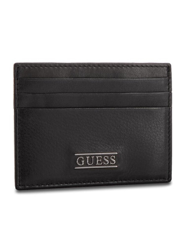 Guess Калъф за кредитни карти New Boston Card Case SM2420 LEA25 Черен