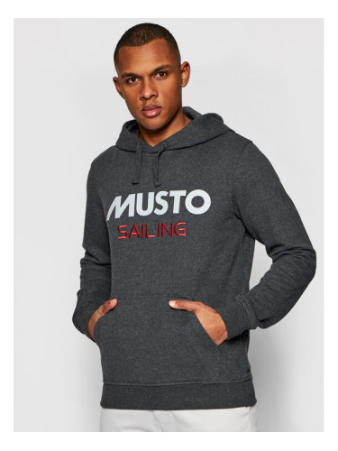 Musto Суитшърт 82019 Сив Regular Fit