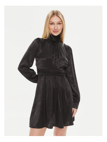 Please Коктейлна рокля A1CYNW0000 Черен Regular Fit