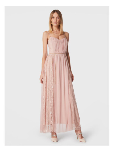 Rinascimento Коктейлна рокля CFC0111408003 Розов Regular Fit