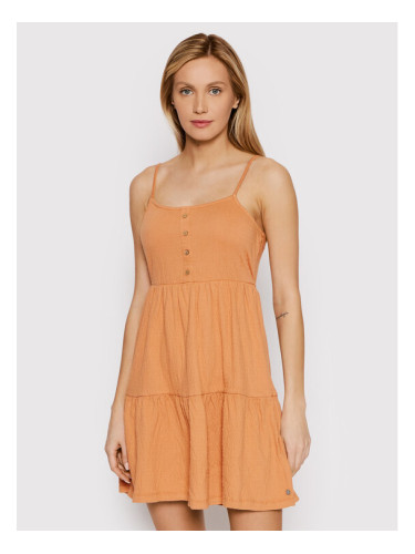 Roxy Лятна рокля Beach Hangs ARJKD03229 Оранжев Regular Fit