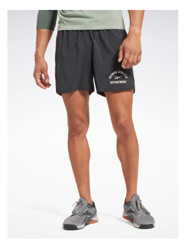 Reebok Спортни шорти Training Graphic Woven Shorts HT3705 Черен