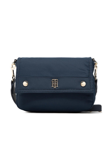 Tommy Hilfiger Дамска чанта My Tommy Shoulder Bag AW0AW12015 Тъмносин