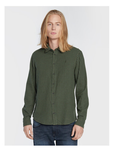 Blend Риза 20714317 Зелен Regular Fit