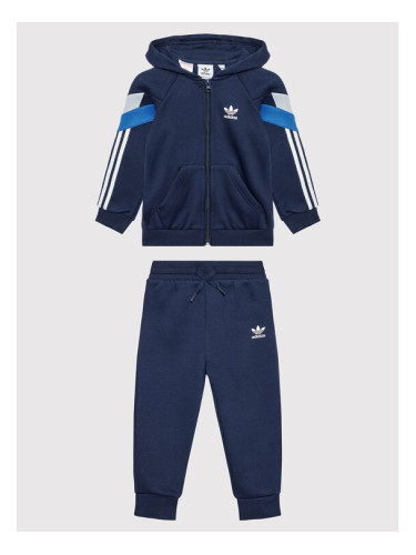 adidas Анцуг Full-Zip HL2209 Тъмносин Regular Fit