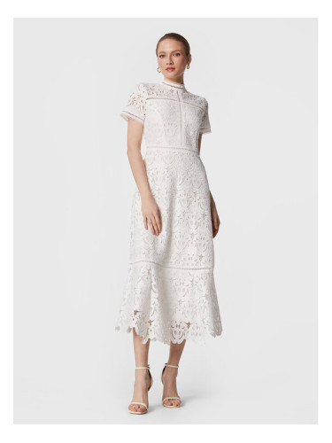 IVY OAK Коктейлна рокля Marianna IO1123S7527 Бял Regular Fit