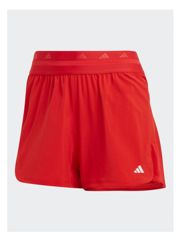 adidas Спортни шорти Training Hyperglam Pacer Shorts HZ5848 Червен Regular Fit