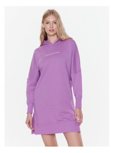 Calvin Klein Jeans Плетена рокля J20J220360 Виолетов Regular Fit