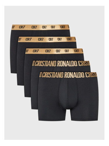 Cristiano Ronaldo CR7 Комплект 5 чифта боксери Basic 8123-49 Черен