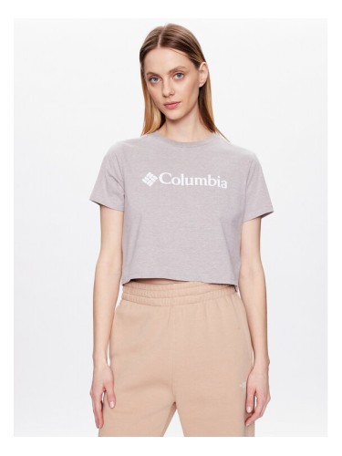 Columbia Тишърт North Casades 1930051 Сив Cropped Fit