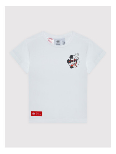 adidas Тишърт Disney Mickey And Friends HC1912 Бял Regular Fit