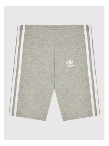 adidas Спортни шорти adicolor Cycling HD2039 Сив Slim Fit