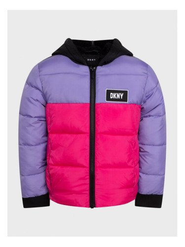 DKNY Пухено яке D36661 M Цветен Regular Fit