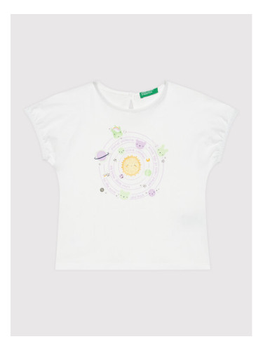 United Colors Of Benetton Тишърт 3096G101H Бял Regular Fit