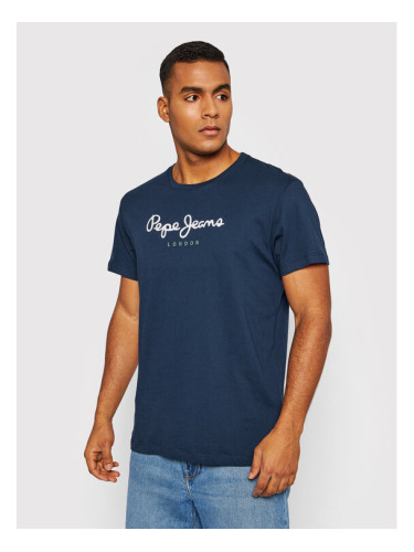 Pepe Jeans Тишърт Eggo PM508208 Тъмносин Regular Fit