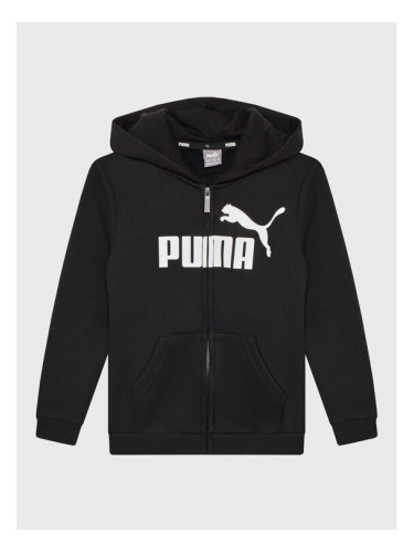 Puma Суитшърт Essentials Big Logo 586967 Черен Regular Fit