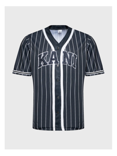 Karl Kani Тишърт Serif Pinstripe Baseball 6033360 Черен Relaxed Fit