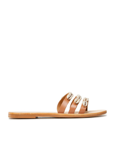 Manebi Чехли Leather Sandals S 0.1 Y0 Кафяв