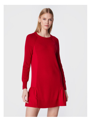 TWINSET Плетена рокля 222TT3280 Червен Regular Fit