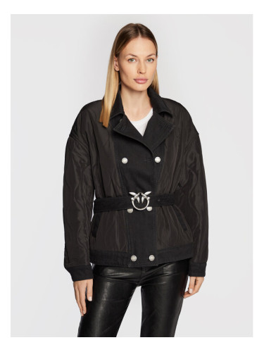 PINKO Преходно яке Crocchio 1J110W A0A2 Черен Regular Fit