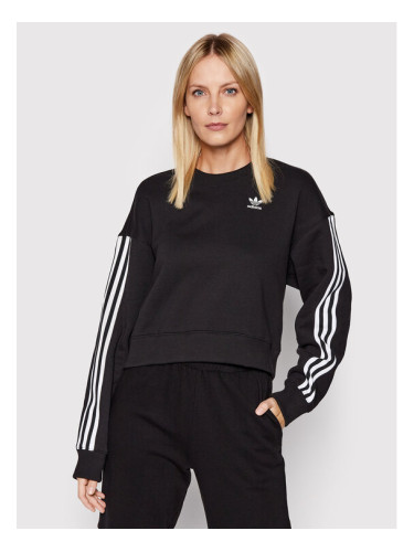 adidas Суитшърт adicolor Classics HC2064 Черен Relaxed Fit