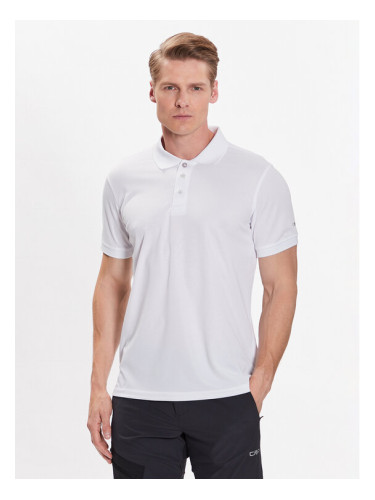 CMP Тениска с яка и копчета 3T60077 Бял Regular Fit