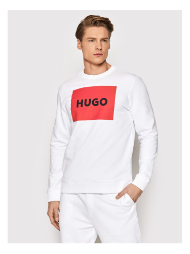 Hugo Суитшърт Duragol222 50467944 Бял Regular Fit