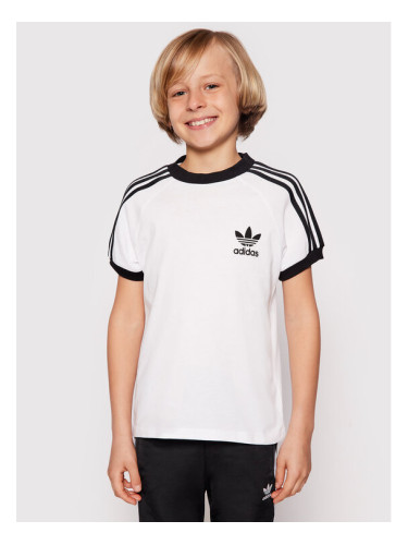 adidas Тишърт 3Stripes Tee DV2901 Бял Regular Fit