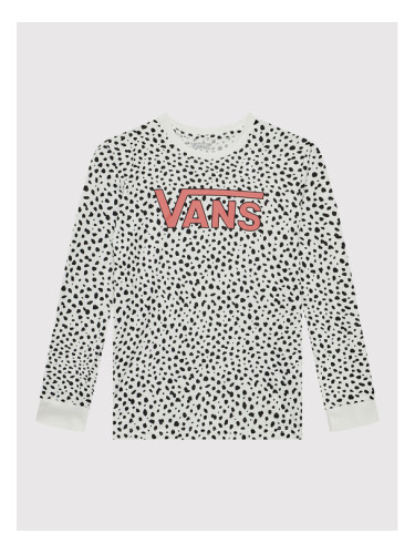 Vans Блуза Dalmation VN0A7RV3 Бял Regular Fit