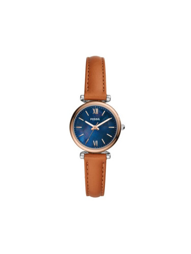 Fossil Часовник Carlie Mini ES4701 Кафяв