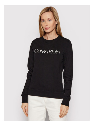 Calvin Klein Суитшърт Core Logo Ls K20K202157 Черен Regular Fit