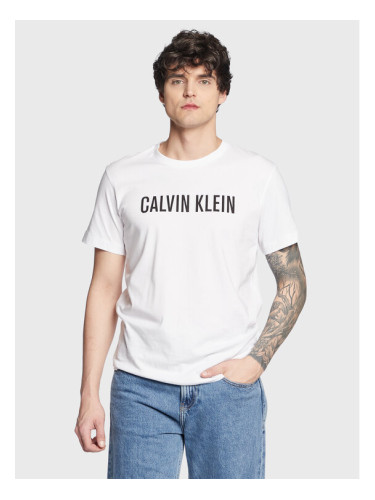 Calvin Klein Swimwear Тишърт Logo KM0KM00836 Бял Regular Fit