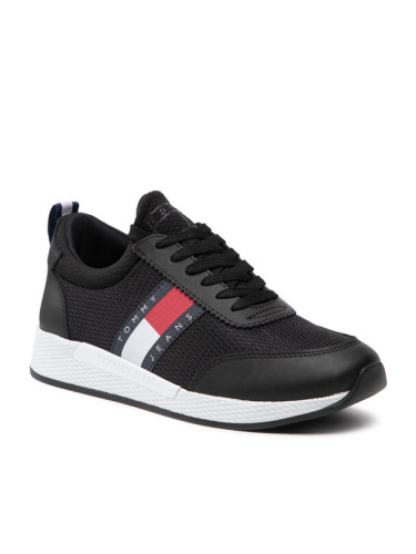 Tommy Jeans Сникърси Flexi Runner Wmn EN0EN01789 Черен