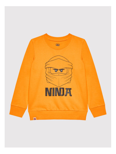 LEGO Суитшърт 12010470 Оранжев Regular Fit