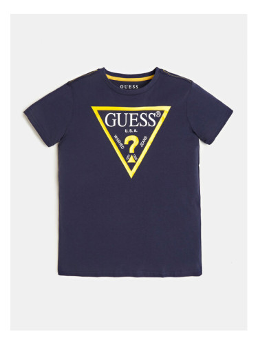 Guess Тишърт L73I55 K8HM0 Тъмносин Regular Fit